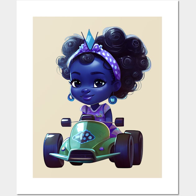 Go Kart Princess Wall Art by RATED-BLACK